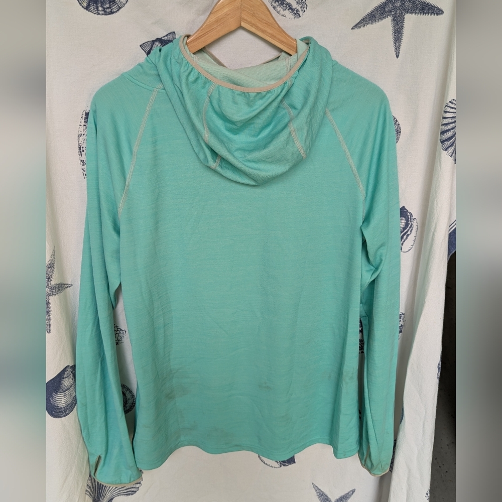 Patagonia Sunshade Hoody Well Loved Teal Size Large - Picture 7 of 7